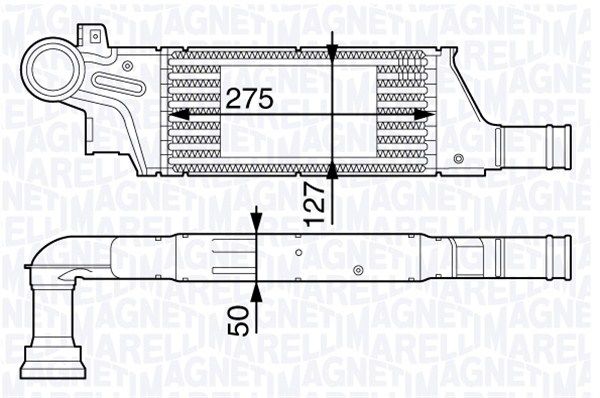 MAGNETI MARELLI Kompressoriõhu radiaator 351319201880